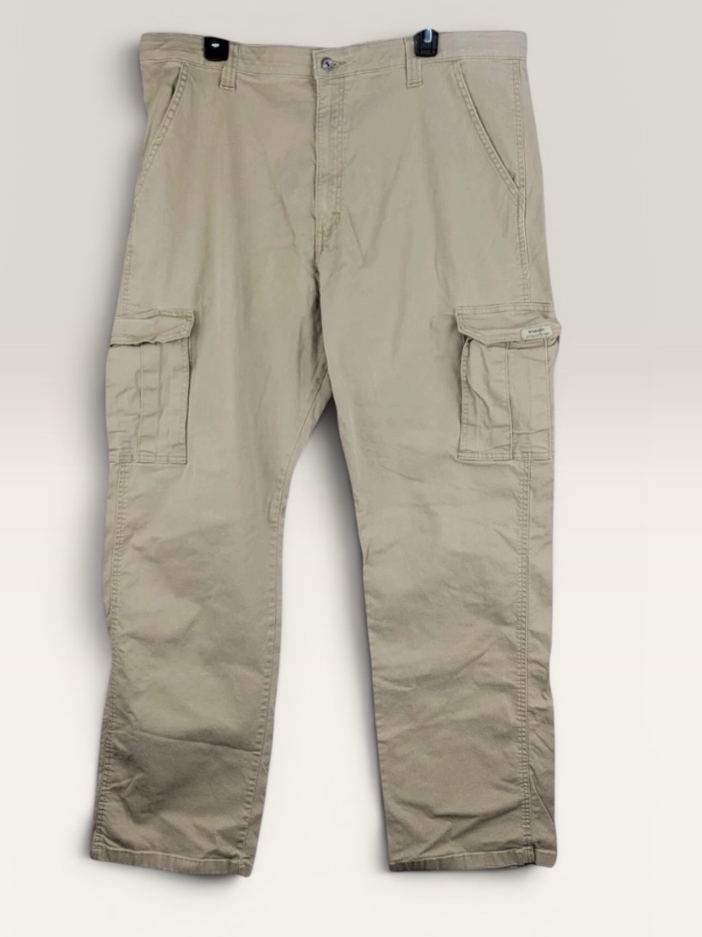 Wrangler Tan Cargo Pants with Side Pockets 38X32